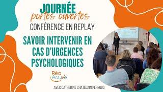 Apprendre à intervenir en cas d’urgence psychologique, conférence chez Réa-Active à Annecy