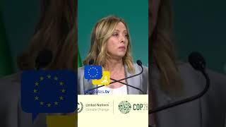 Giorgia Meloni: COP28 must be a Turning Point! #Italy #eudebates #climate #climatechange #Meloni