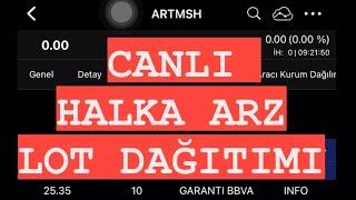 ARTEMİS HALKA ARZ SONUÇLARI CANLI #halkaarz #borsa #hisse #artms