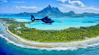 Bora Bora Helicopter Tour | Most beautiful island in the world