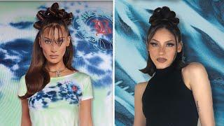 TRANSFORMING MYSELF INTO A TOP PAID MODEL: Bella Hadid's 90s Inspired Hairstyle