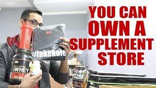 Own a supplement store- free