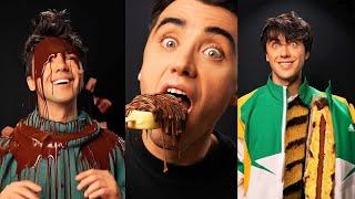 Ultimate ASMR Mukbang Eating Compilation With Nutella Chocolate, Oreo & Magnum Ice Cream