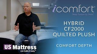 Serta iComfort Hybrid Quilted CF2000 Plush | Comfort Depth 3