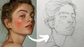 HOW TO DRAW THE PROPORTIONS OF THE HEAD USING THE LOOMIS METHOD