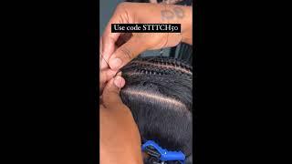 straight back Stitch Braids tutorial 