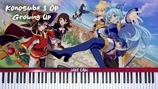 Konosuba Season 3 Op - Growing Up by Machico (Piano Tutorial & Sheet Music)
