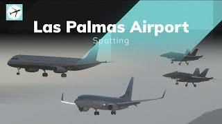 F-18, A321, B737MAX8, A320, E95-E2, ATR72 | Las Palmas Airport | Spotting