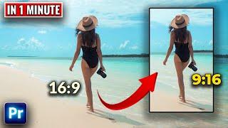 How To Change ASPECT RATIO In Premiere Pro | Best Way Auto Reframe