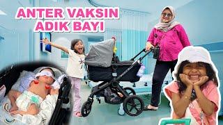 BUNDA ANTER ADIK BAYI LEXIE IMUNISASI DI RUMAH SAKIT  BARENG LEIKA