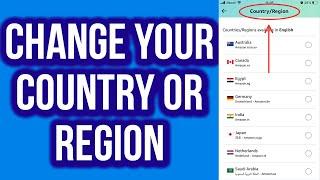 How to Change Your Country or Region on Amazon App (iPhone/IOS/Android)