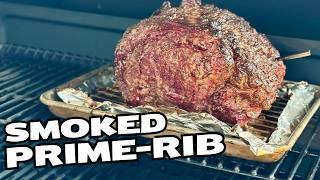 Easy Smoked Prime Rib on the Pellet Grill with Twice Baked Potatoes - A Holiday Feast!