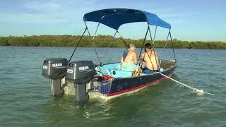 Twin Yamaha 25hp Outboards On a Jon Boat