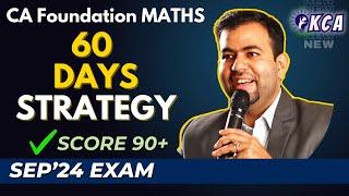 Sure Shot Strategy to Score 60 Marks in CA Foundation Maths (QA) in Sep'24 Exam #kcfying