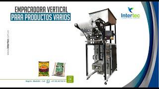 Máquina empacadora vertical para productos varios, INTERTEC