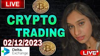 Live Crypto Currency Trading | 02 DEC | Bitcoin options | #livetrading #crypto #cryptocurrency