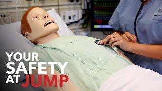 Your Safety at Jump: Ensuring a Safe Learning Environment