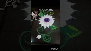 Reverse rangoli ‍#shorts #ytstudio #ytviral #trending #ytshortsindia #flowers