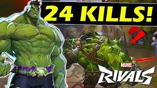 Monster Hulk is UNSTOPPABLE in Marvel Rivals! (24 Kills Gameplay)