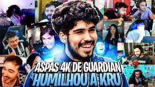 REAÇÃO DOS STREAMERS ao 4K do ASPAS INDO BUSCAR NA BASE PRA FECHAR O MAPA!