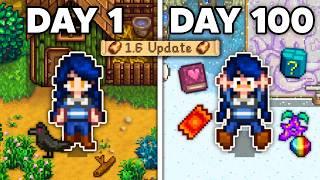 I Played 100 Days of Stardew Valley 1.6