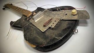 Restoration of a Completely Destroyed Bass Guitar