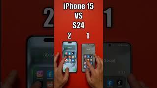 Iphone 15 vs S24 ¦ app load test @techyTub #viral #smartphone