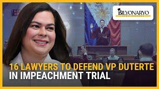 16 lawyers to defend VP Duterte in impeachment trial | Newsfeed@Noon