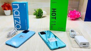 Realme Narzo 50A Prime  Infinix Hot 11 2022  Unboxing || Comparison || Price || Full Details