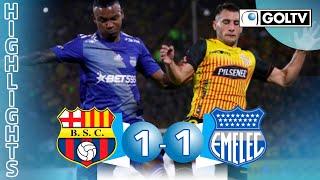 Barcelona SC 1 - 1 Emelec | GOLES | Liga Pro Ecuador