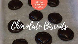 Chocolate Biscuits Recipe / Cocoa Biscuit Recipe/ biscuit recipe at home | by Sonia Cooking Studio