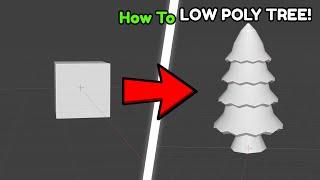 How To Make A Low Poly Tree! (Roblox Studio/Blender)