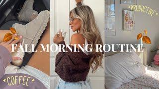 FALL MORNING ROUTINE 2022! productive, realistic & cozy ft. at-home IPL update!!
