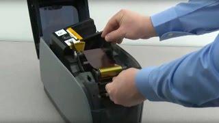 Zebra ZXP Series 1 ID Card Printer - How to Load Ribbon