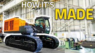 Inside Japan’s Giant Excavator Factory – UNSEEN Factory Tour!