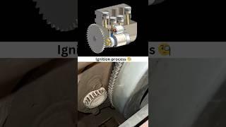 Ignition process - Engine Starter Motor Working  #automotive #engineering #3ddesign #solidworks