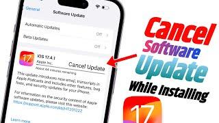 How To Cancel iOS Update While installing | How To Pause iOS Update While installing | iOS Update |