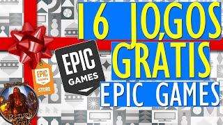 OS 16 JOGOS GRÁTIS MISTERIOSOS da EPIC GAMES STORE!