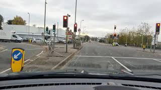 Pinehurst Roundabout, A327, taking 3rd Exit onto A325 South. Farnborough Driving Test Route Help