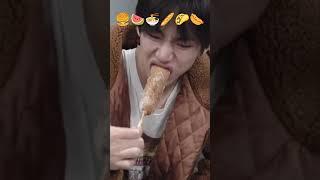 Asmr eating challenge by Taehyung  BTS v #bts #taehyung #asmr