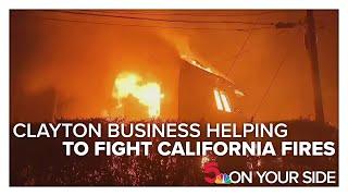 Clayton company helping fight growing wildfires in California