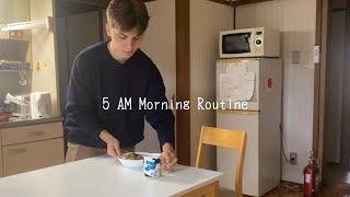 5am morning routine | living alone in Japan | peaceful & productive