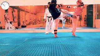  2 girls fighting or doing comedy? | VHVTAEKWONDO