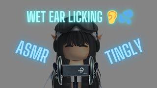 Roblox ASMR  layered ear licking/eating