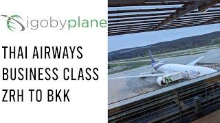 Thai Airways Business Class Zurich to Bangkok ZRH BKK