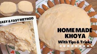 How To Make Khoya From Half and Half Cream _ Quick Khoya /Mava Recipe!