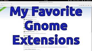 My Favorite Gnome Extensions