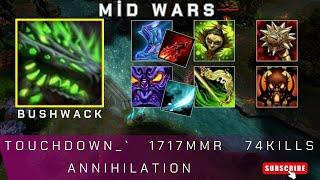 HoN | Mid Wars | Bushwack | Touchdown_` | 1717 MMR