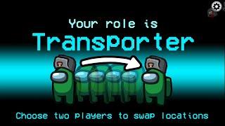 Using the Transporter Role to *SOLVE the GAME* | DumbDog Modded Among Us