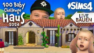 Live Bauen: BABY CHALLENGE Haus 2024 | Die Sims 4 Let's Build mit Daniel und Chris #2